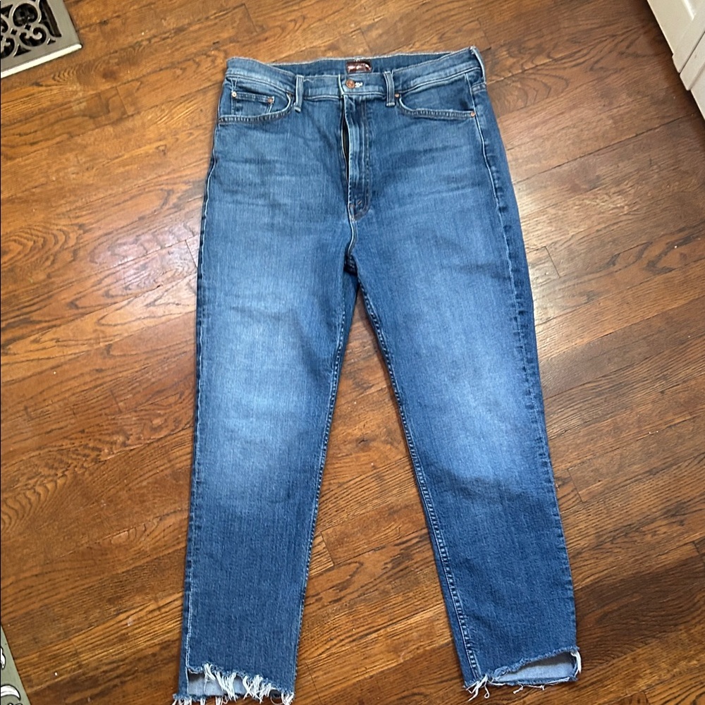 MOTHER Rider Ankle Step Jeans